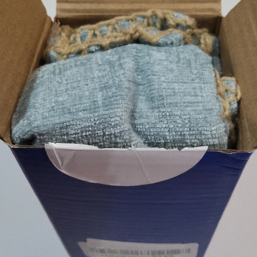 Pillow Covers 18x18 Inch Aqua‎ Blue Farmhouse Decorative Pack Of 2